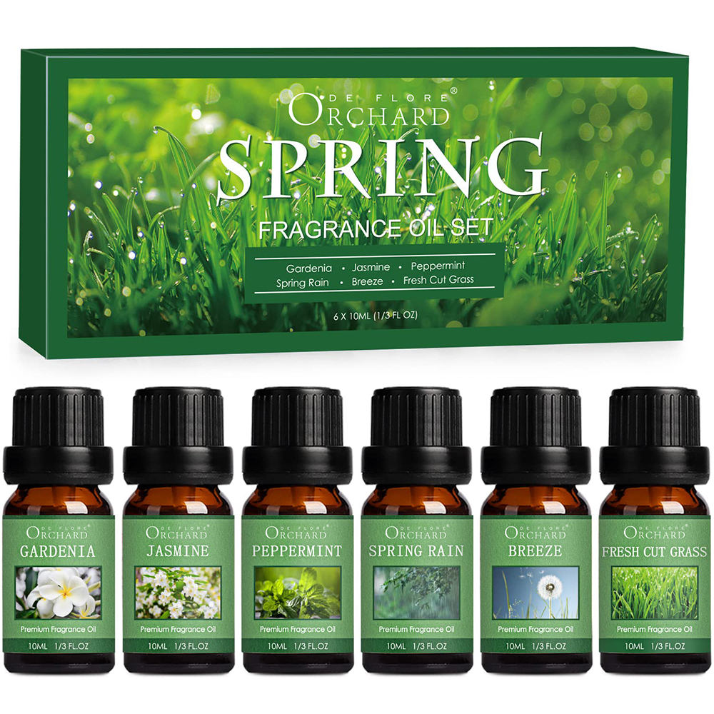 Diffusers Home Aromatherapy Spring Fragrance Oil Gift Set of 6